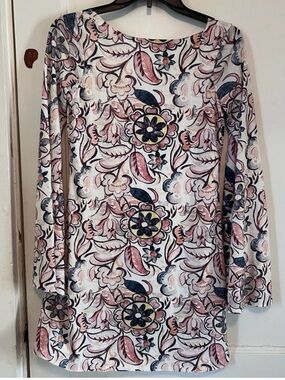 Zara Multicolor Floral Tunic - Yellow, Pink, Navy